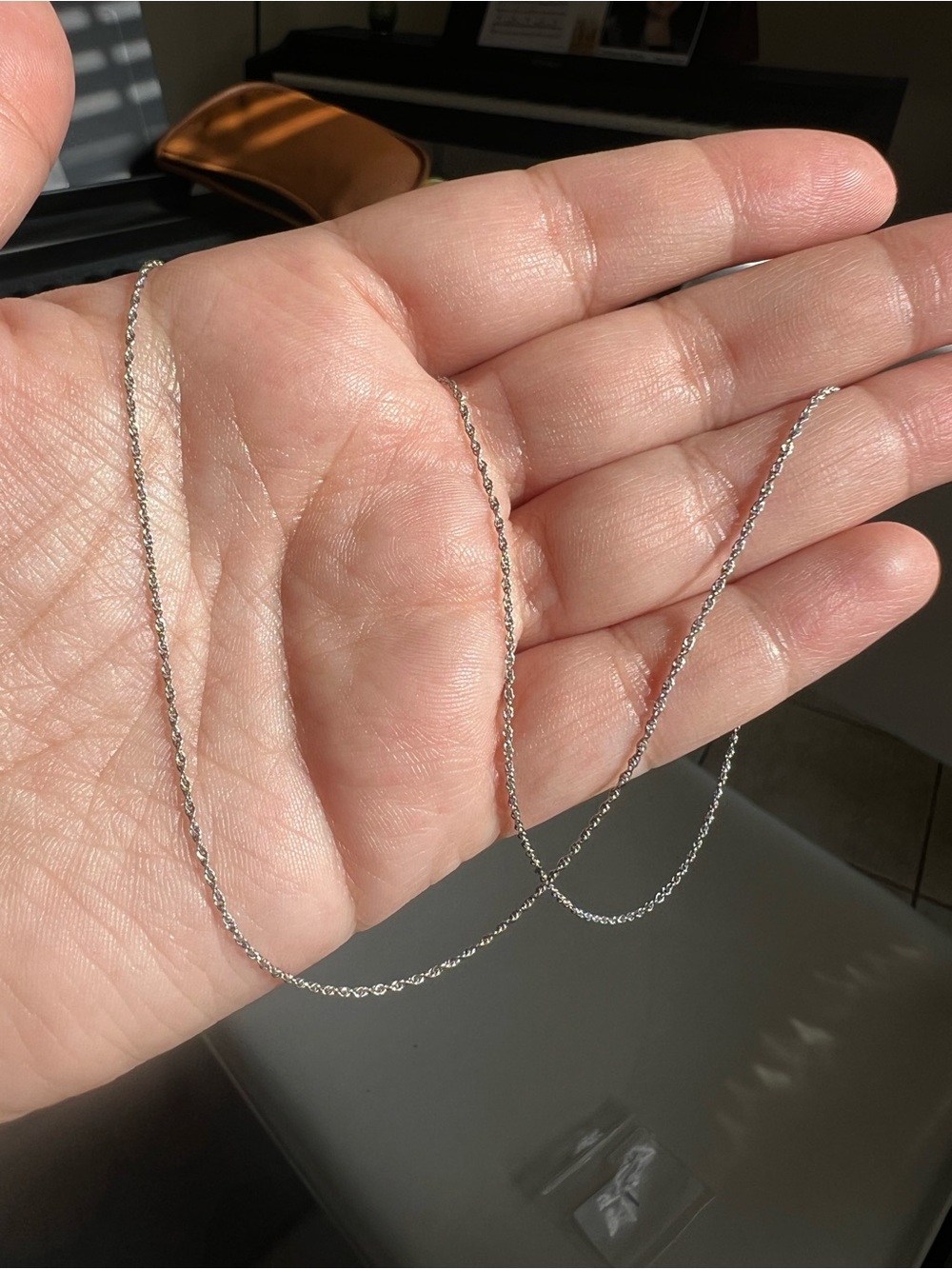 14k solid gold Delicate Chain Necklace - Minimalist Women Jewelry